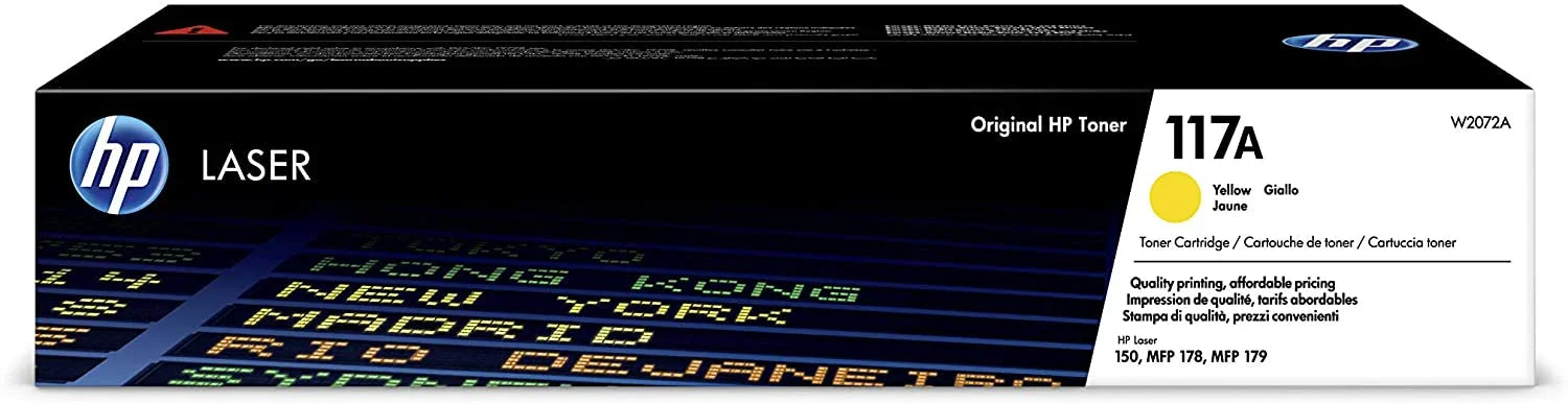 HP 117A Yellow Original Laser Toner Cartridge - W2072A - eBuy UAE